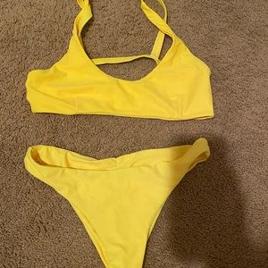 yellow bikni